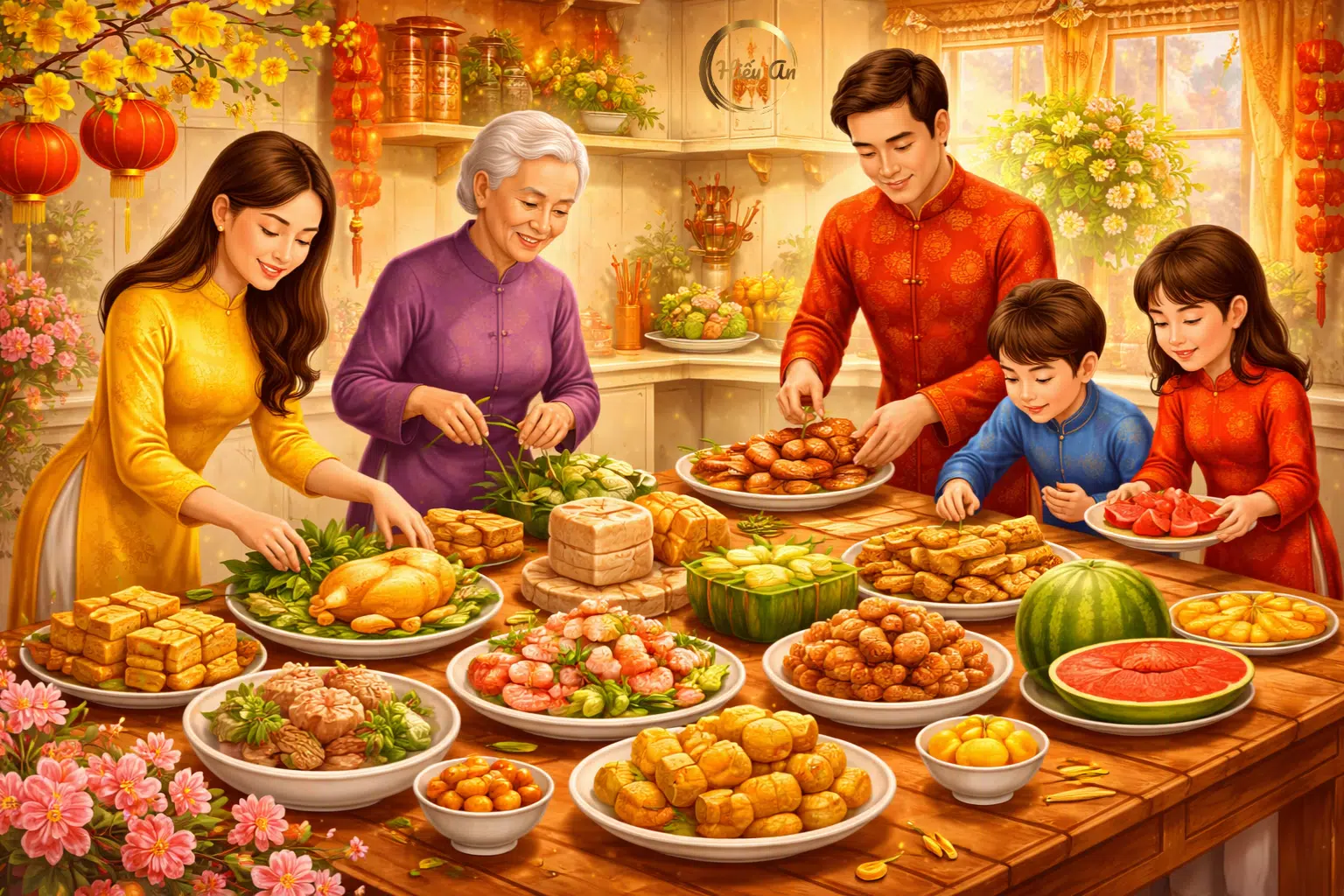 Cách Chuẩn Bị Mâm Cỗ Tết Chuẩn Vị 3 Miền: Tinh Hoa Văn Hóa Việt Trong Từng Món Ăn